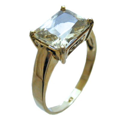 3.14 Ct. Bytownite 10 x 8 mm Octagon Ring