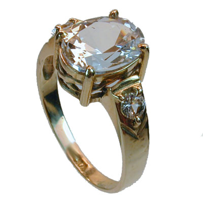 2.57 Ct. Danburite Yellow Gold Ring